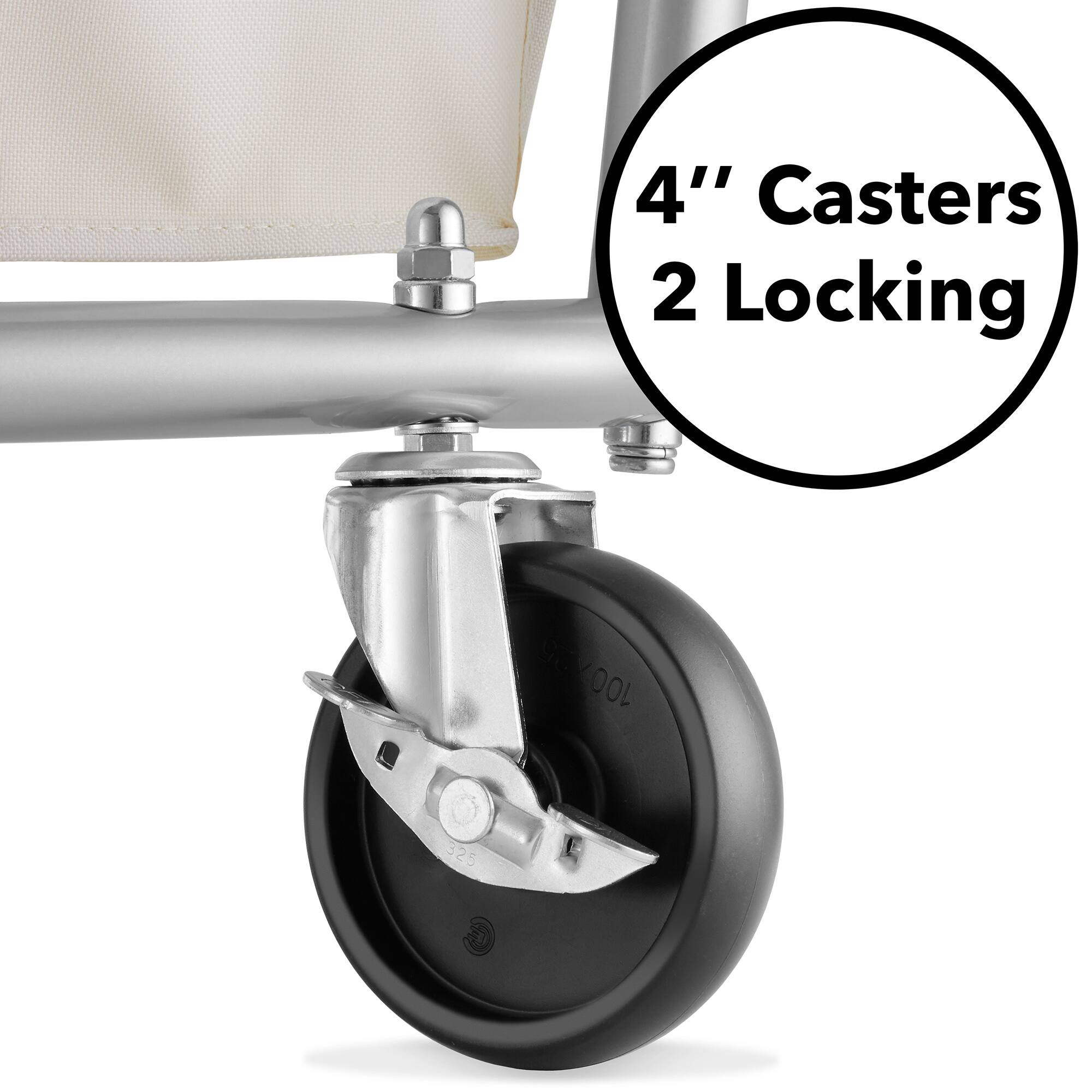 4" Casters 2 Locking