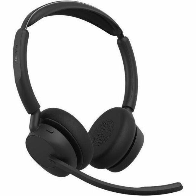 Front. Jabra - Jabra Evolve3 45 MS - USB-A with Dongle - Stereo - Microsoft Teams Certification - Stereo - Wired/Wireless - Bluetooth - Unknown.