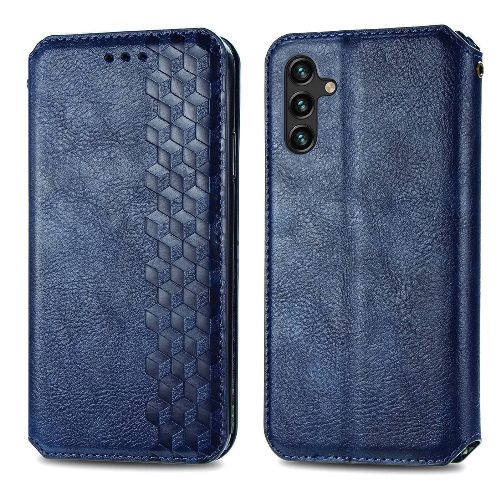 Alt View 1. Dteck - Magnetic Wallet Case For Samsung Galaxy S26 Plus, Shockproof PU Leather Flip Folio RFID Blocking Card Cover - Blue.