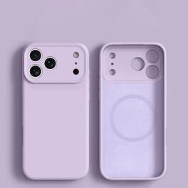 Dteck - Magnetic Soft Silicone Case for Apple iPhone 17 Pro Max, Shockproof TPU Protective Cover with Precision Camera Cutouts - Purple