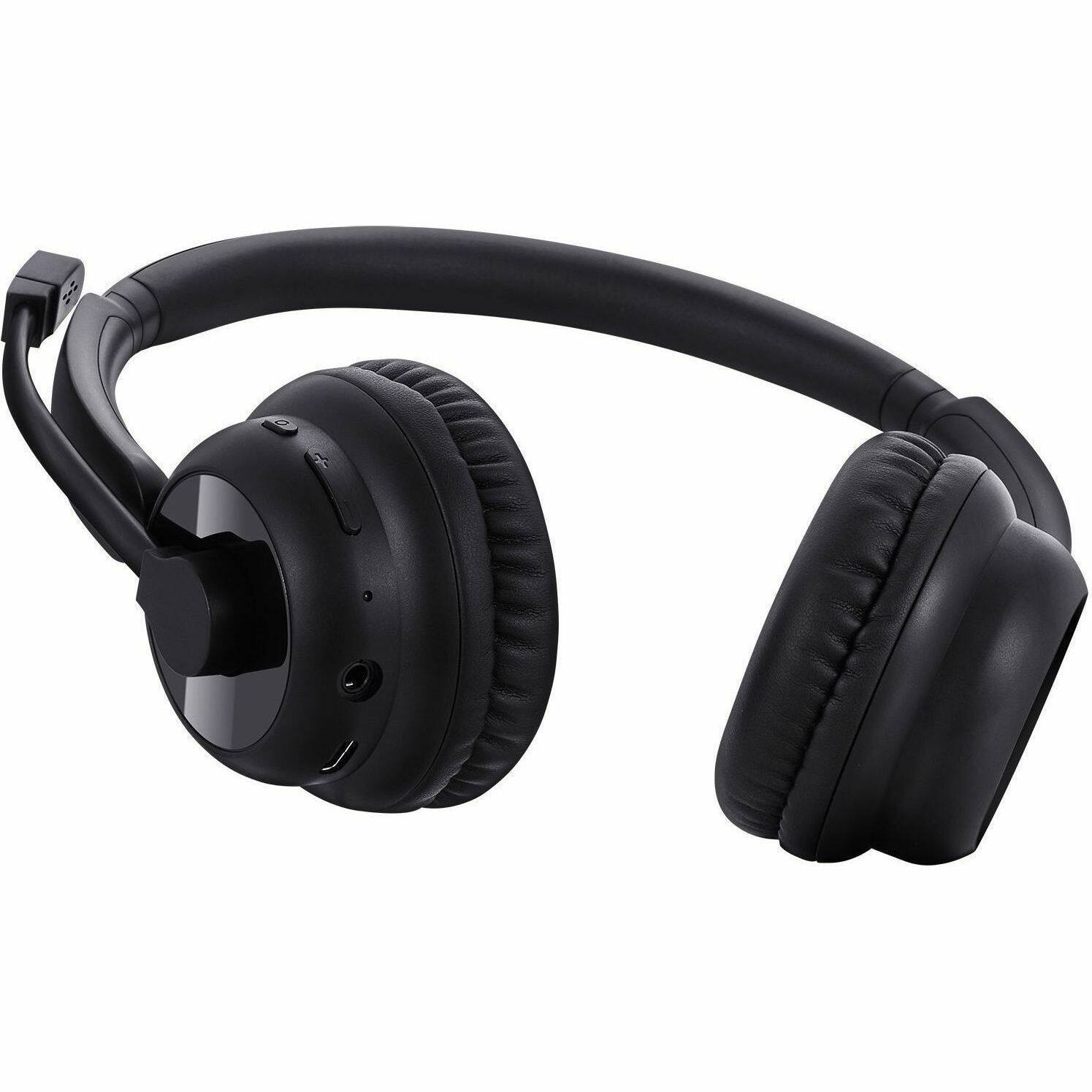 Alt View 8. Adesso - Adesso Xtream P900 Bluetooth & AUX Headphone With Noise Cancelling Microphone - Stereo - Mini-phone (3.5mm), AUX, USB - Unknown.