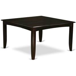 East West Furniture - Parfait Gathering Dining Square 54" Table with 18" Butterfly Leaf finished - Cappuccino