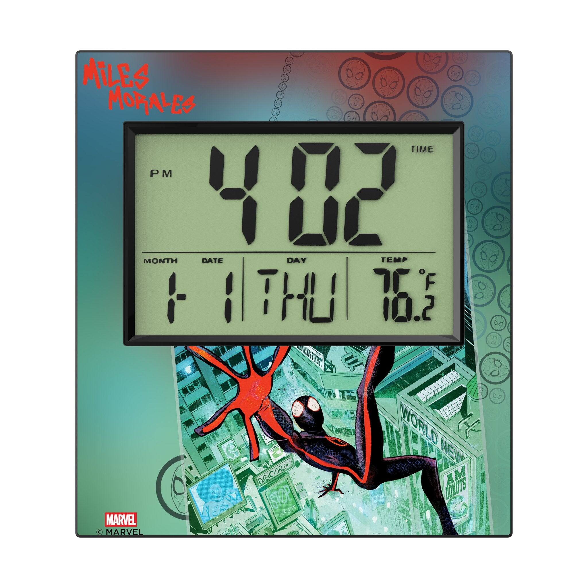 MILES MORALES

PM 4:02 TIME

MONTH 1 DATE 1 DAY THU TEMP 76.2°F

WORLD NEW AM STOP DONUTS COMSTEN MARVEL CR MARVEL