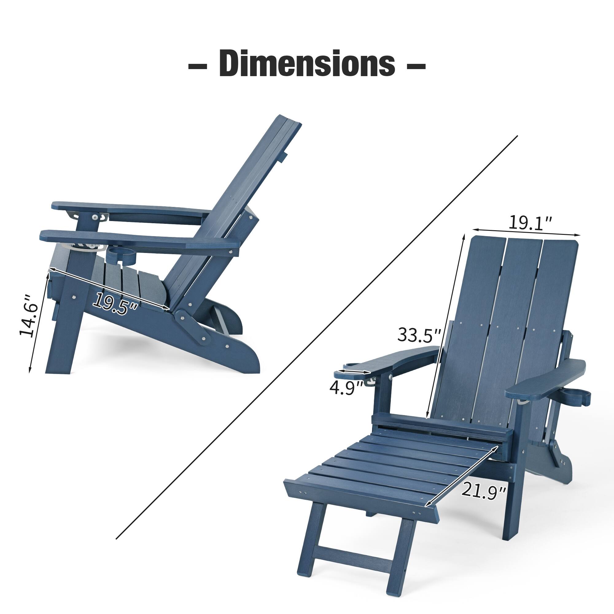 - Dimensions -  
19.1" 14.6" 19.5" 33.5" 4.9" 21.9"