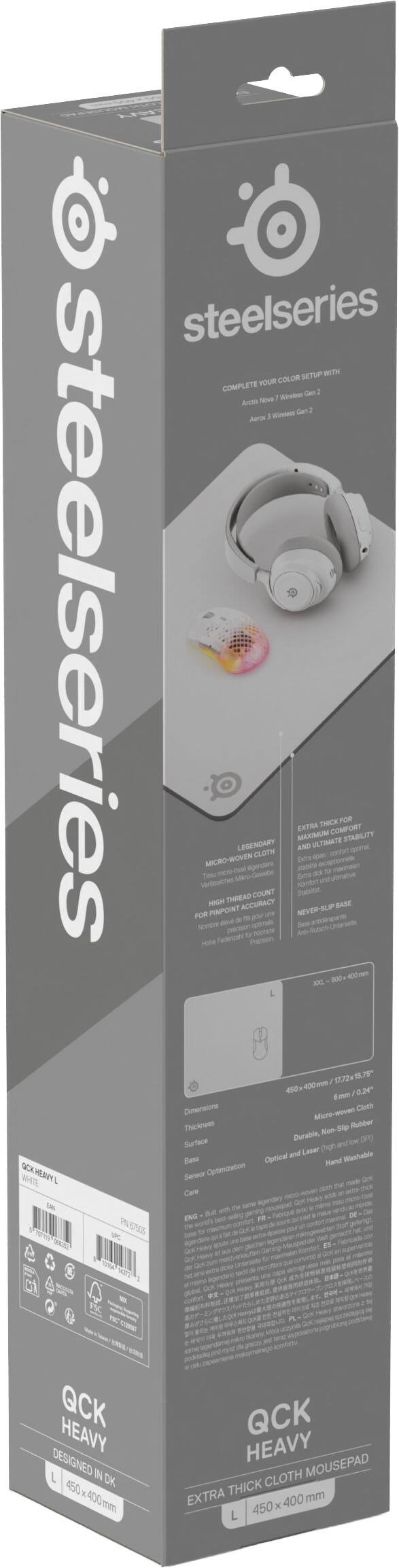 steelseries SETUP WITH YOUR COLOR COMPLETE - Wo D - 1 Anda Den - Ap - -_oc steelseries FOR - ni MICRO H PNPONT Pintdras THREAD WOVEN - LEGENDARY ACCURACY - - - COUNT CLOTH nothing_to_tn NEVER-AUP aa EXTRA - MUNEKRM - ULTIATE a THICK - - COMPORT BADE FOR STABILITY XXL 00mm 72 450 ae im nsrie C Mcre-woven Thokrens Non-Slip Ruaber Durabie - omn Surtere toh and Later Bee Optical Hanal Mishalde Mae Serour Openization Care ENG Dr O  QCK HEAVY DESIGNED IN 45 DK 400 mm QCK HEAVY CLOTH MOUSEPAD EXTRA THICK mm 450 x 400