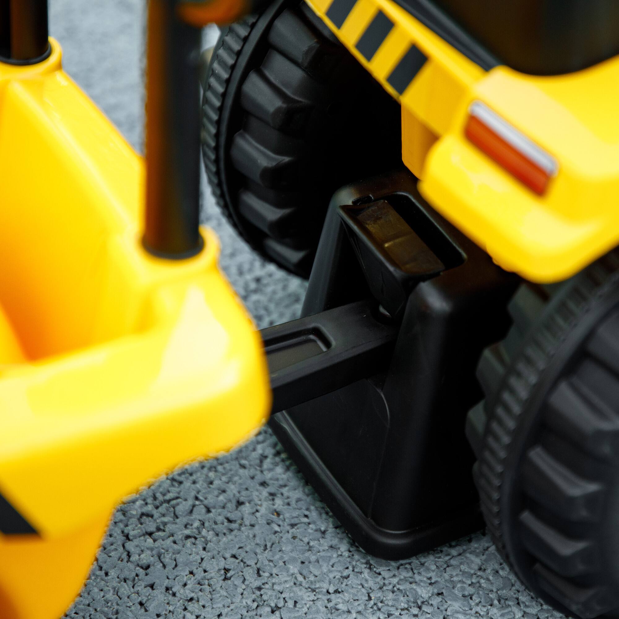 Alt View 4. Qaba - 2 in 1 Ride on Tractor, Caterpillar Licensed Excavator, Shovel, Detachable Trailer, Push Car, 18-36 Months.