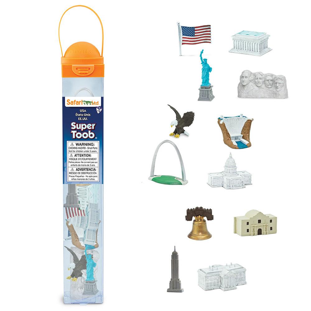 Safari Ltd  
USA  
États-Unis  
EE.UU.  
Super Toob  

WARNING: CHOKING HAZARD - Small Parts. Not for children under 3 years.  
ATTENTION: FISQUE D'ÉTOUFFEMENT - Petits pièces. Ne convient pas aux enfants de moins de 3 ans.  
ADVERTENCIA: RIESGO DE OBSTRUCCIÓN - Piezas pequeñas. No apto para menores de 3 años.