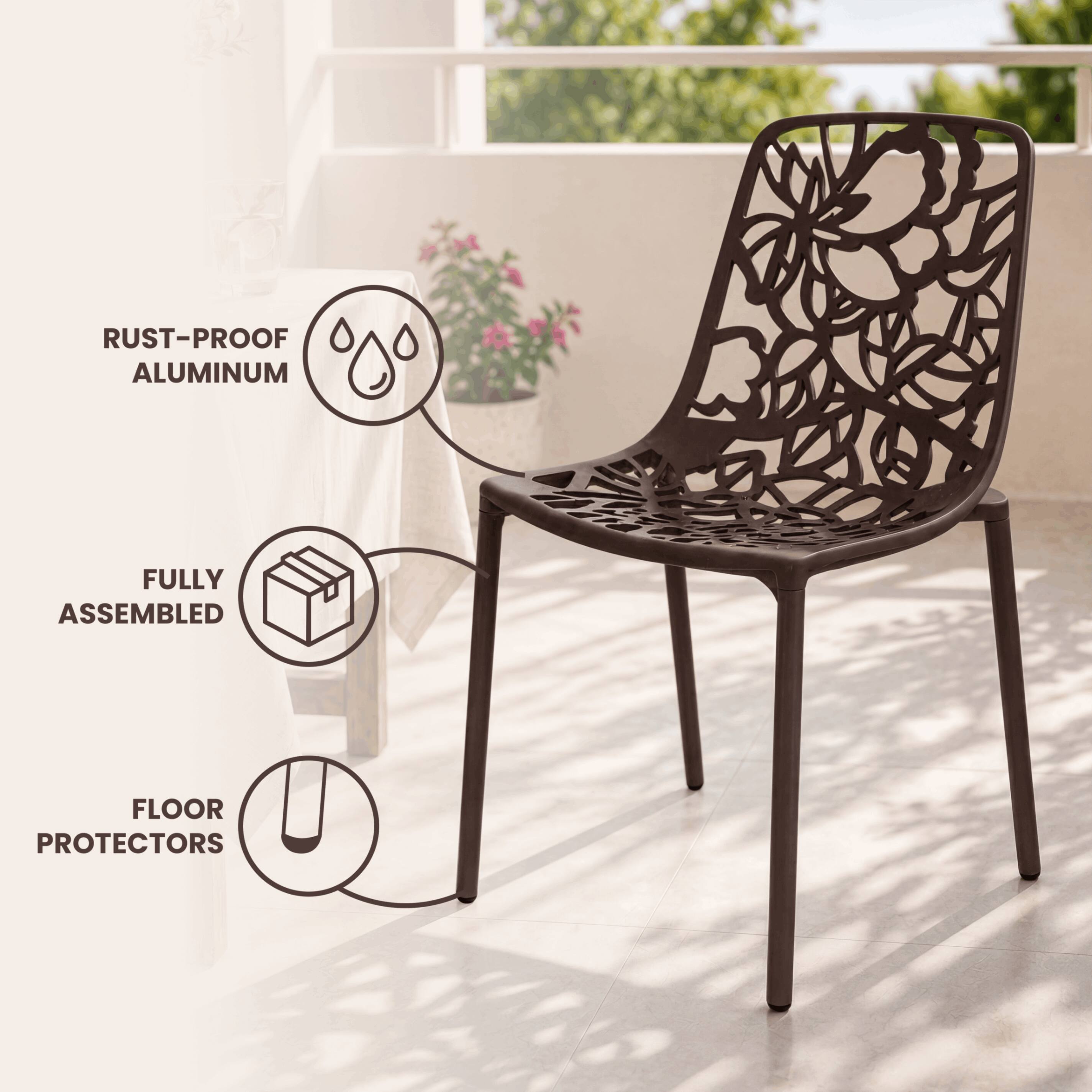 RUST-PROOF ALUMINUM FULLY ASSEMBLED FLOOR PROTECTORS