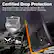 Certified Drop Protection, Drop tested 2X higher than military standard, MIL-STD 810G-516.6 and enforced with CornerGuard Technology. CERTIFIED MILITARY GRADE DROP-TEST STANDARD MIL-STD 810G-516.6 CornerGuard Technology 8ft Drop Tested 8ft Height