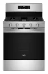 Whirlpool - 5.0 Cu. Ft. Freestanding Single Gas Range with Air Fry and Air Baking - Stainless Steel - Front_Zoom