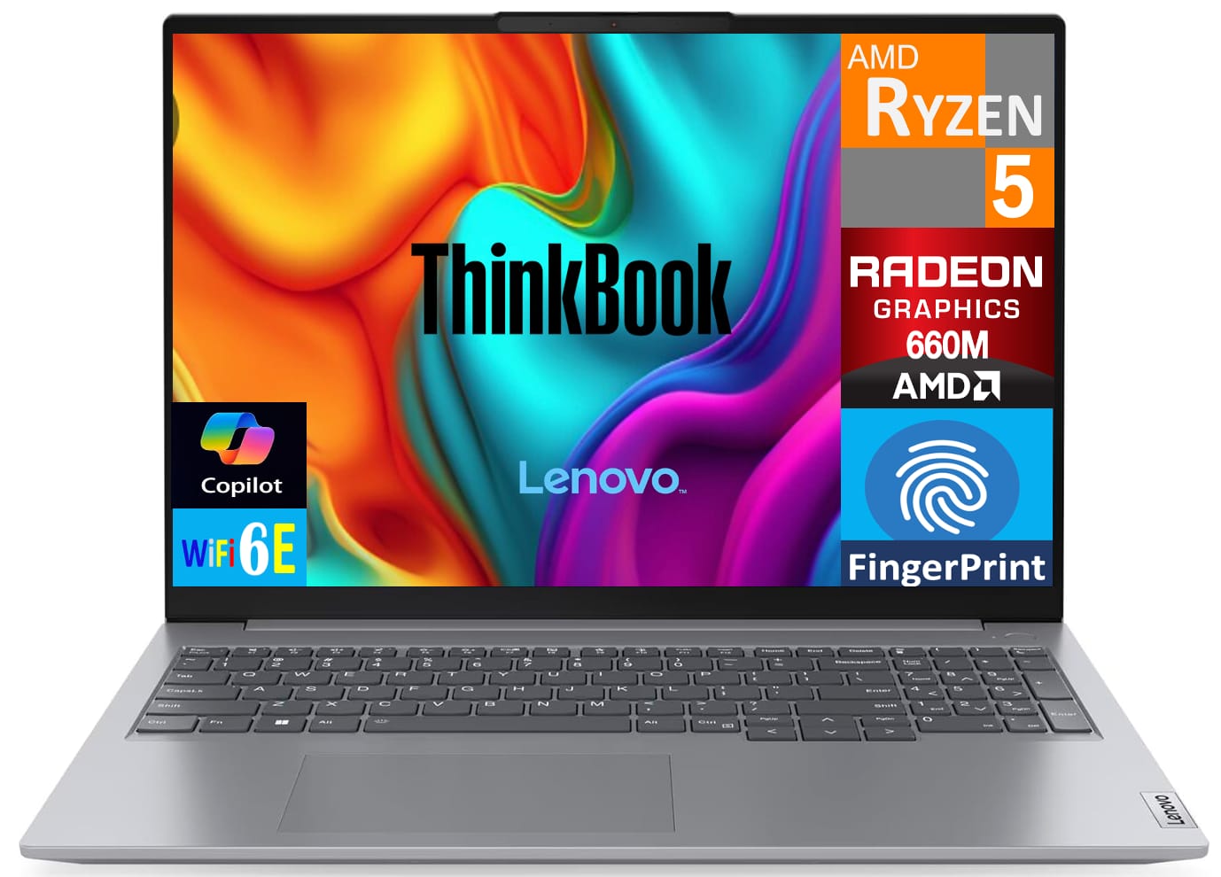 Lenovo - 16 21MW009SUS Laptop, Ryzen 5 7533HS, 32GB, 1TB SSD, 16.0" WUXGA (1920x1200), AMD Radeon, Win 11 Pro - Arctic Grey