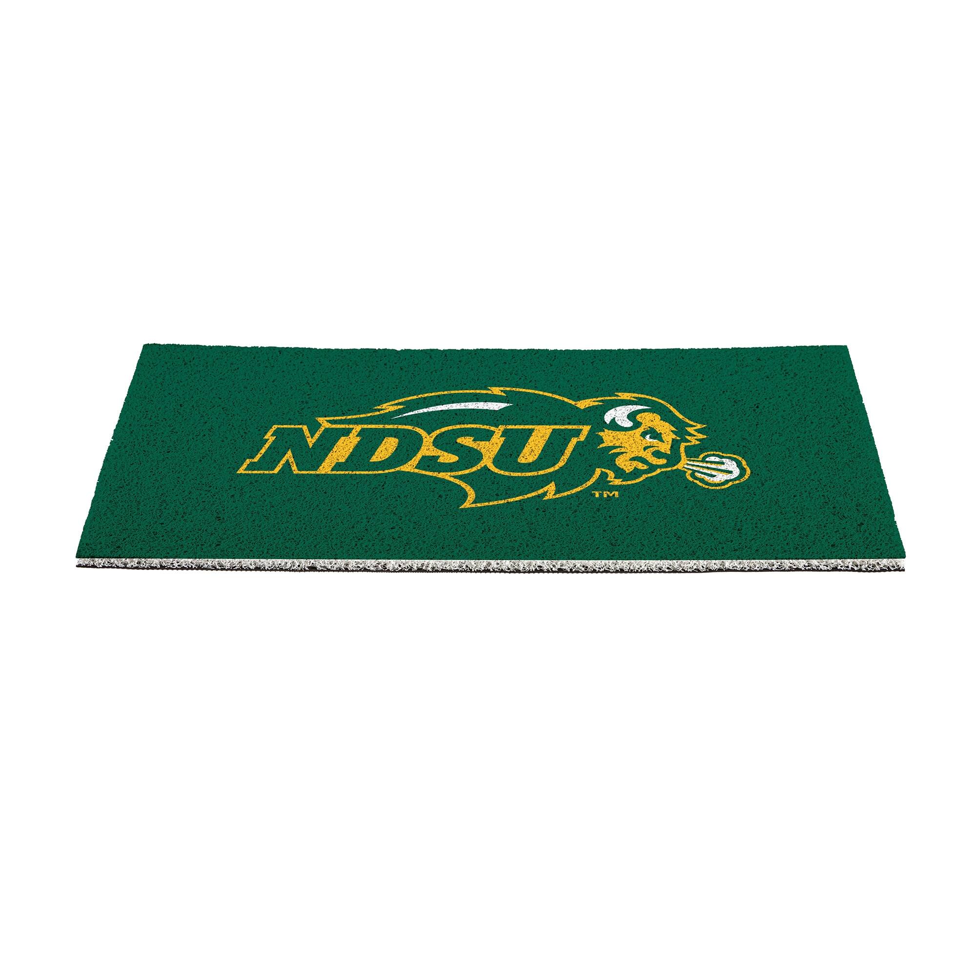 Alt View 1. Evergreen Enterprises - NDSU Bison 16" x 28" Full Color Indoor/Outdoor Logo Turf Mat - Multicolor.