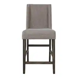 Liberty Furniture Industries - Double Bridge Upholstered Counter Chair (RTA)-Set of 2 in Dark Chestnut - Brown