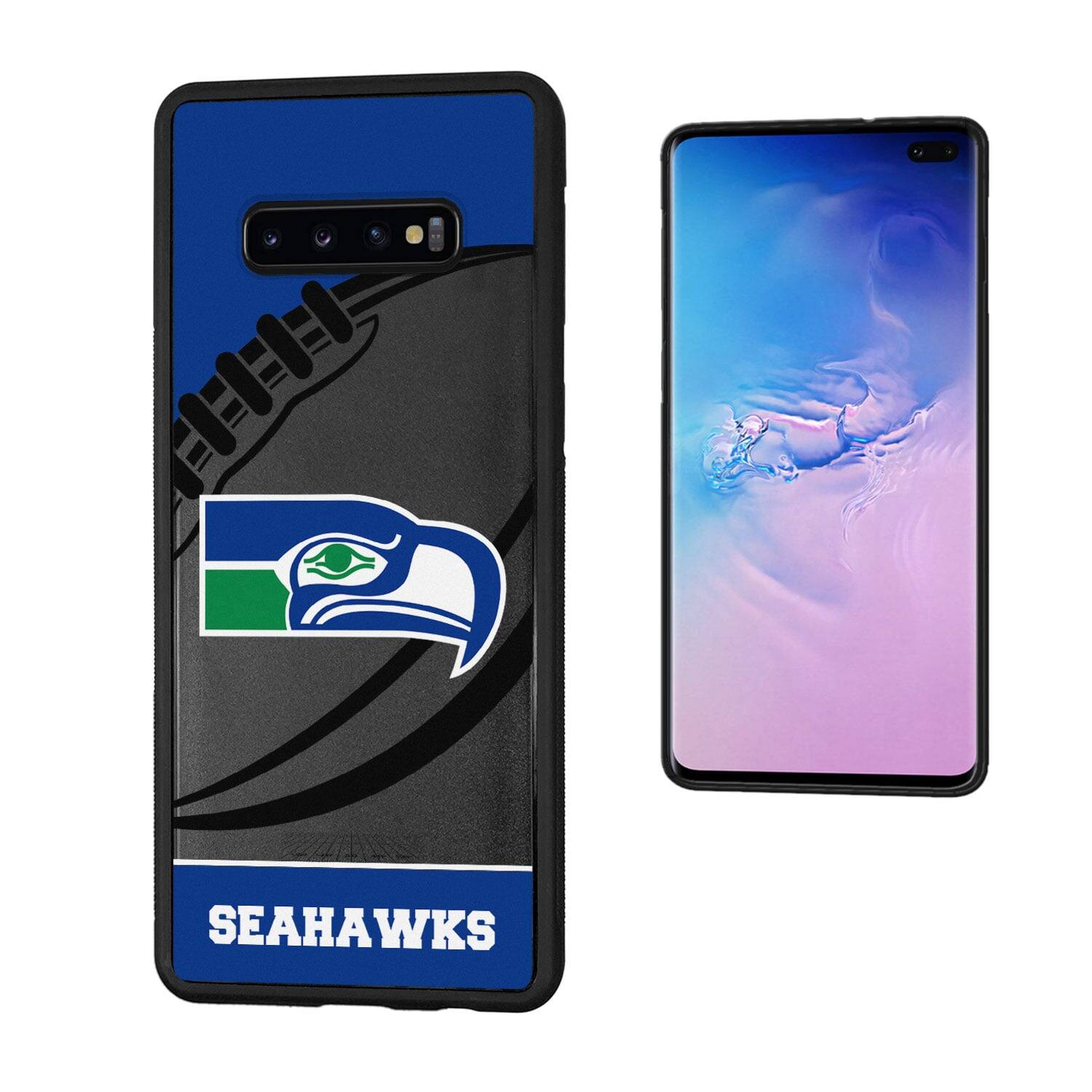 Alt View 3. Keyscaper - Seattle Seahawks Galaxy Pastime Design Bump Case - S21 Plus - Multicolor.