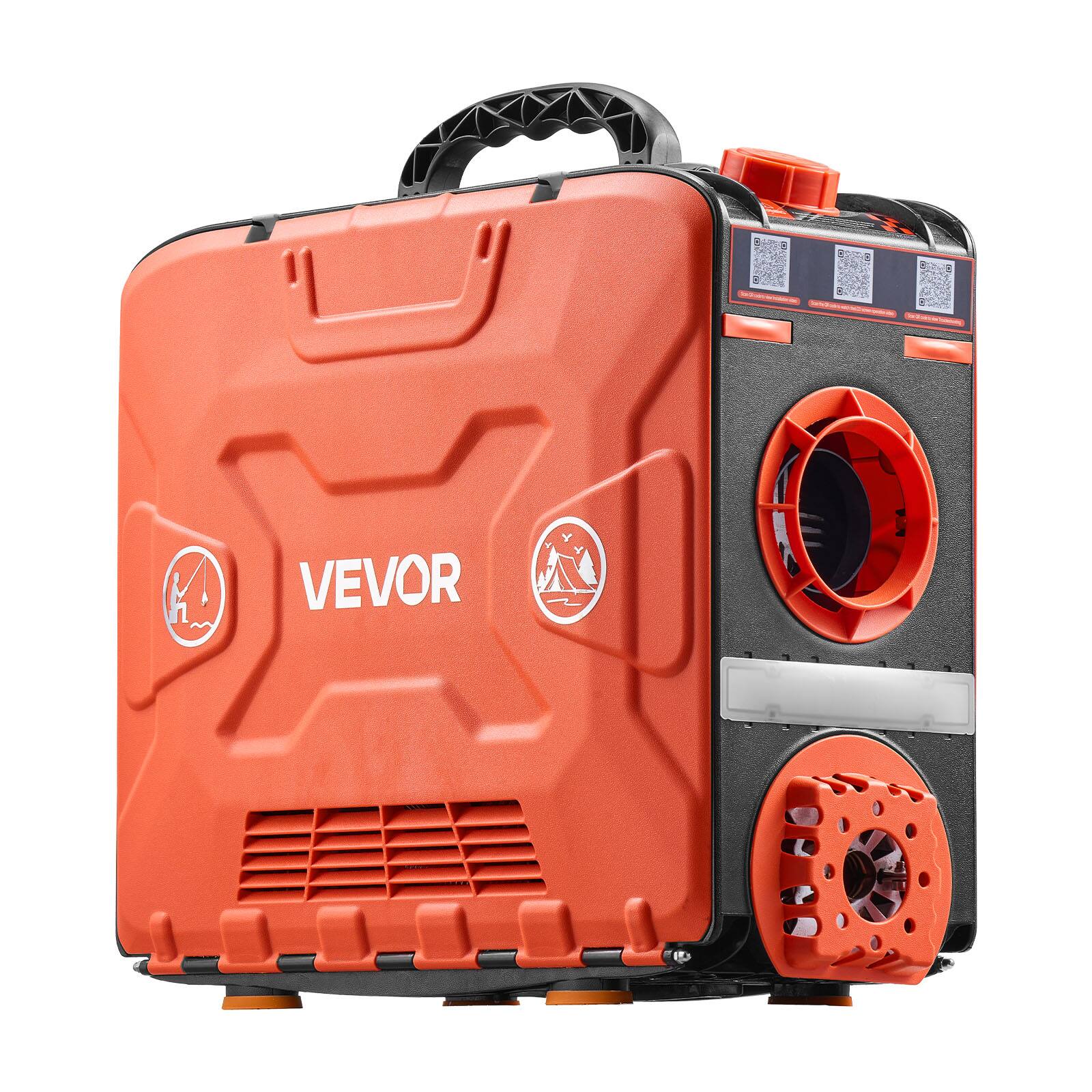 Alt View 5. VEVOR - Diesel Heater, 8KW,DC 12V,All in One Portable Diesel Air Heater with Bluetooth APP Control,Remote Control and LCD Screen - Black;Orange.