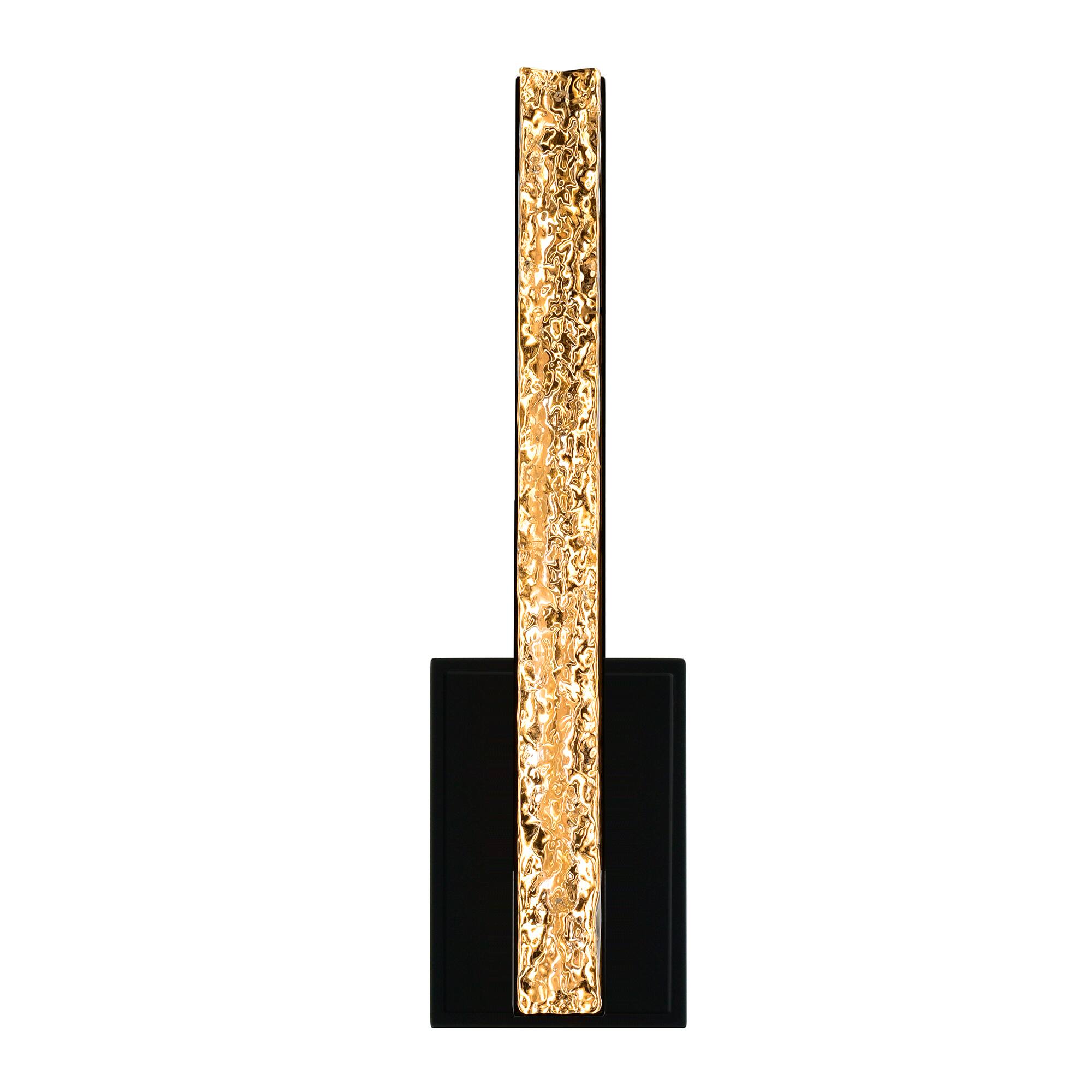 Left. CWI Lighting - Stagger Integrated LED Black Wall Light - Black.