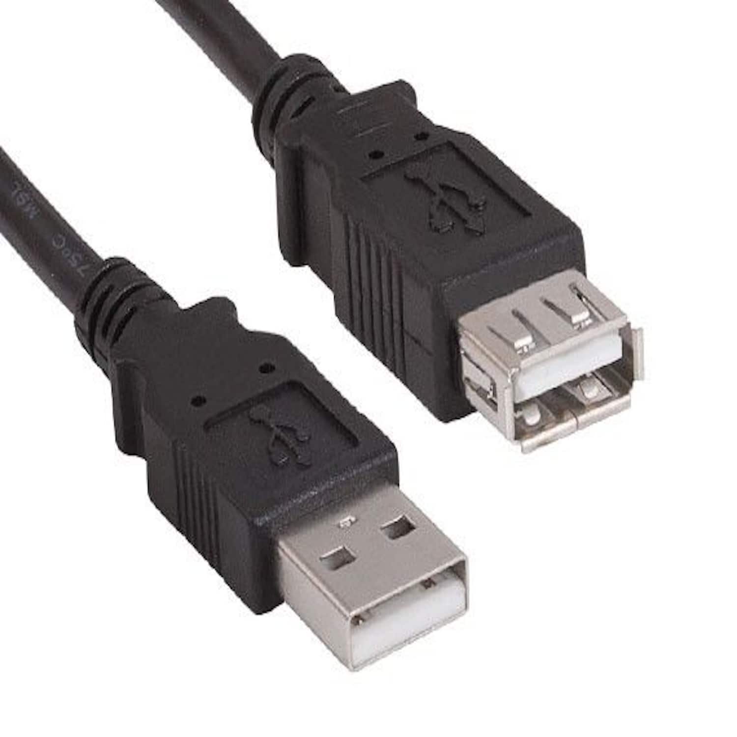 Sanoxy - 6ft USB 2.0 A Male to A Female Extension Cable - Black