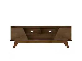 Manhattan Comfort - Marcus Mid-Century Modern 63" TV Stand - Rustic Brown