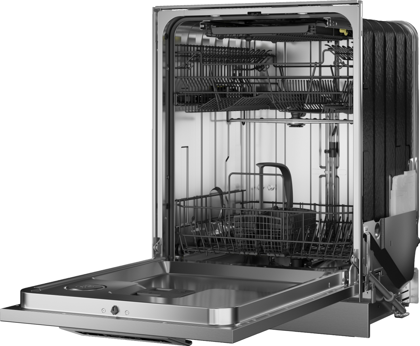 Front. Asko - 24" Professional Full Console Smart Dishwasher, Stainless Steel, 16 Place Settings, 42 dBA - Stainless Steel.