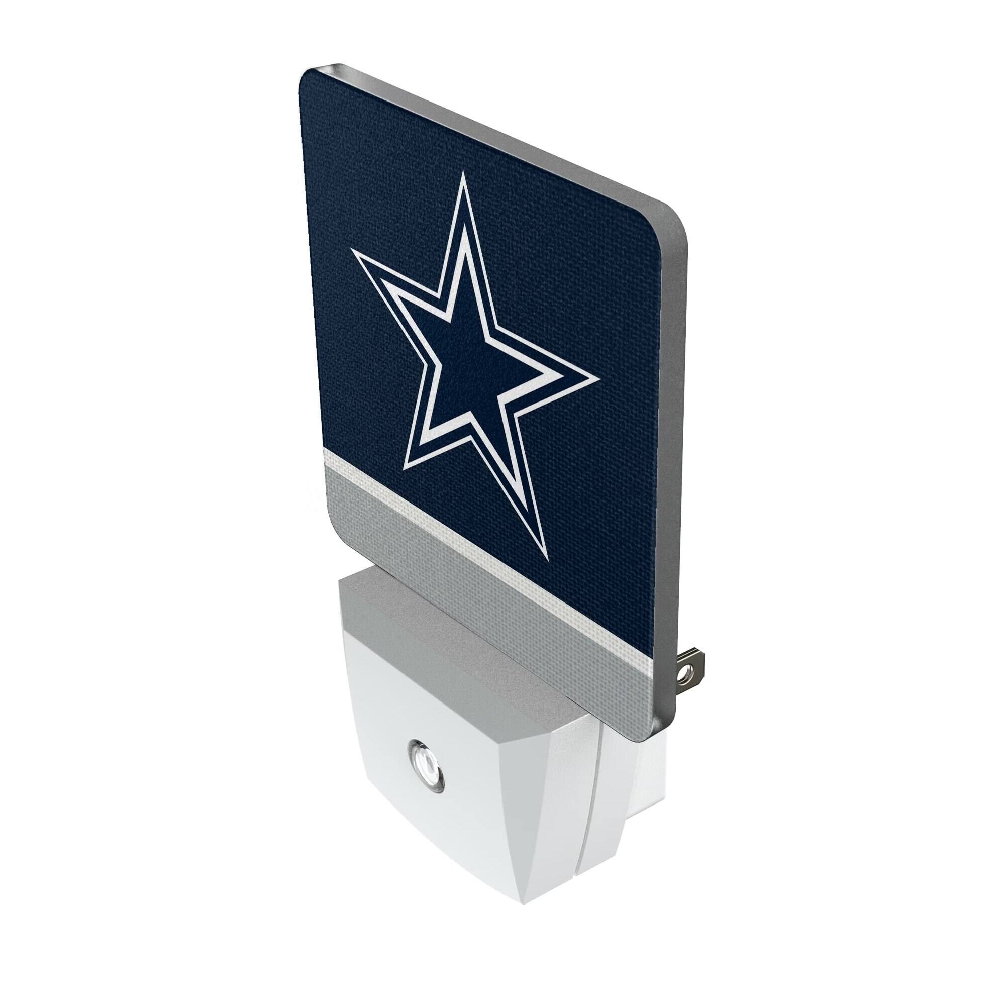 Alt View 1. Keyscaper - Dallas Cowboys Stripe Design Nightlight 2-Pack - Multicolor.