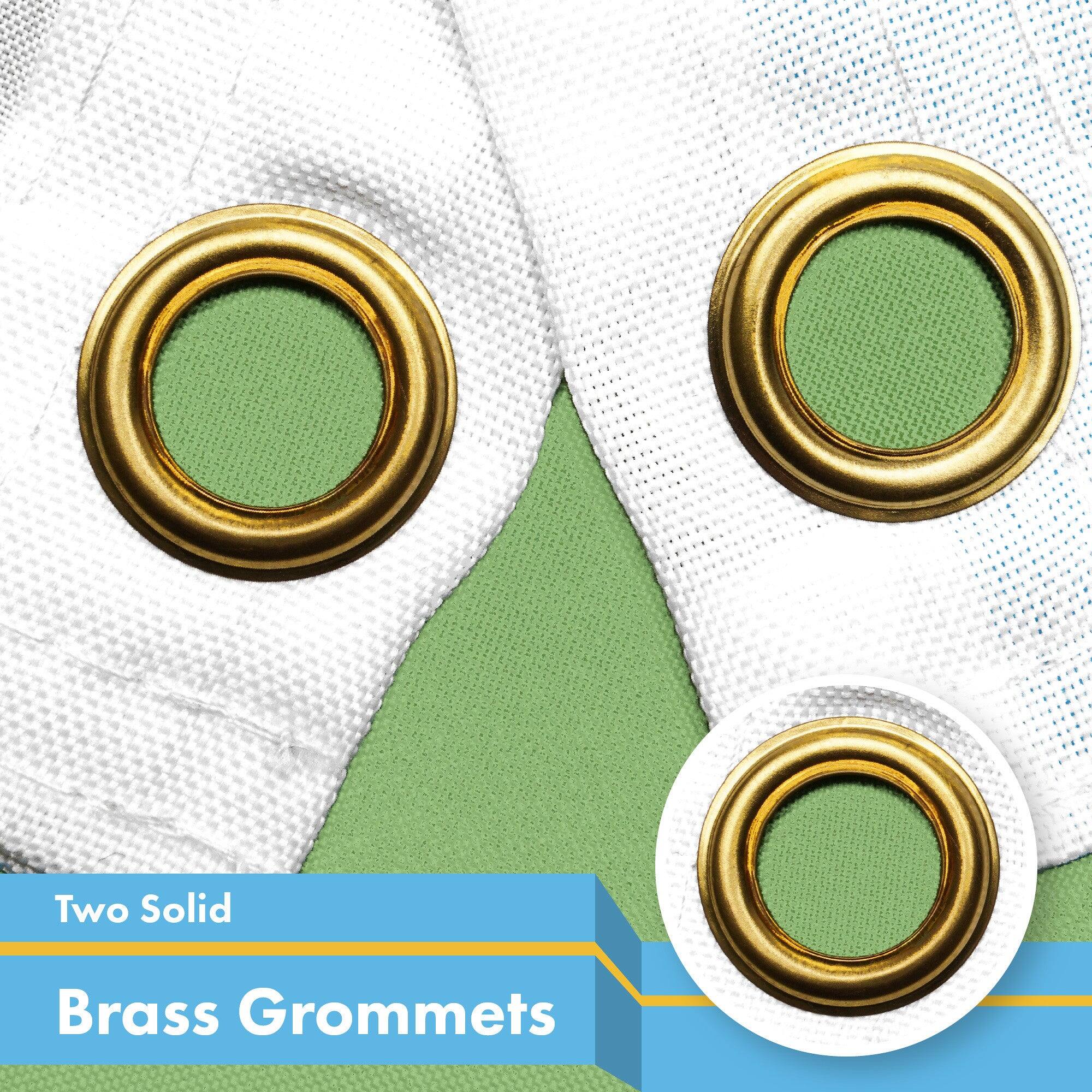 Two Solid Brass Grommets