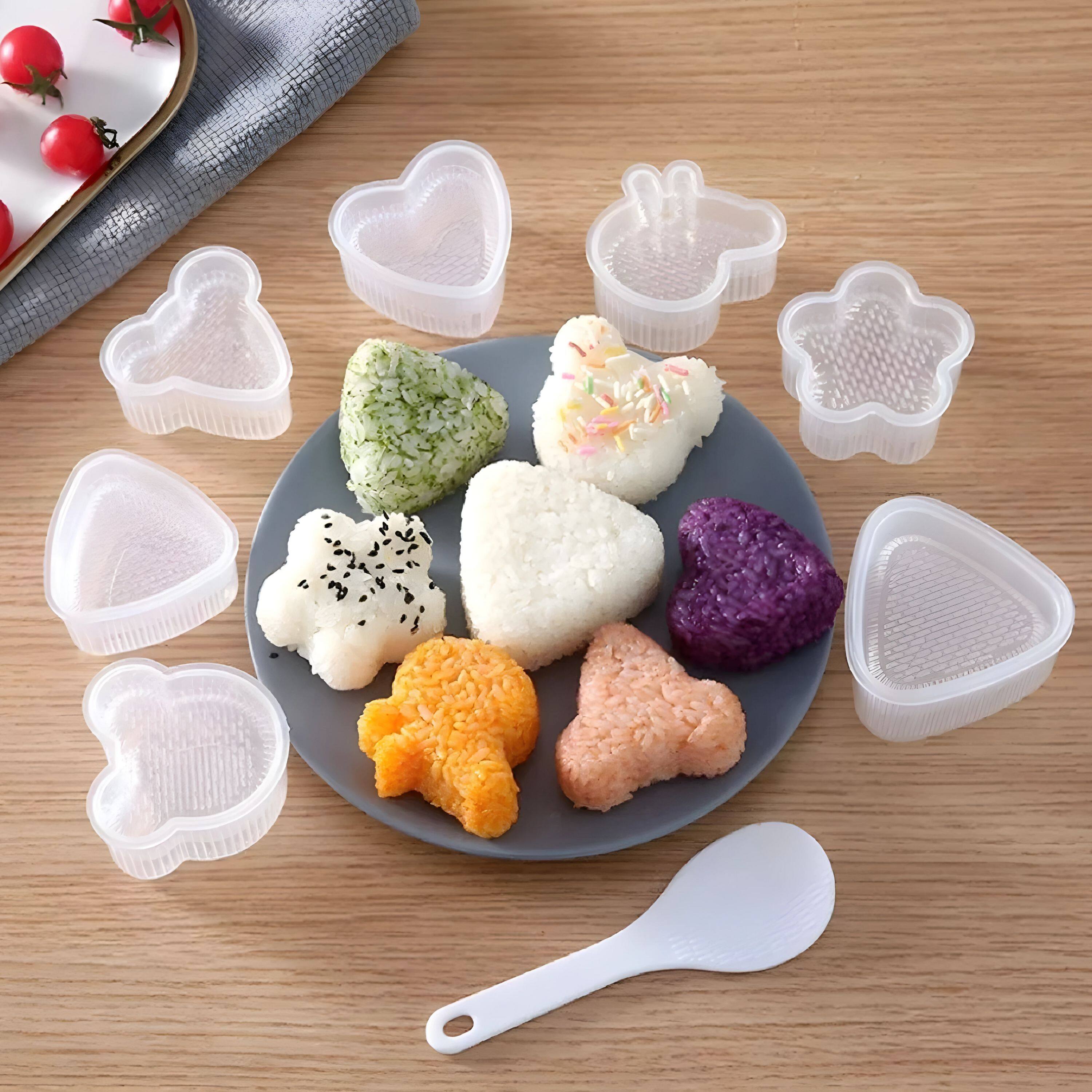 Back. Kitcheniva - Kitchen Sushi Mold Rice Ball Making Kit - White.
