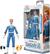 The image features a box containing a Marvel Legends action figure of the Fantastic Four's Mr. Fantastic. The box also contains a small dragon figure, which is part of the Fantastic Four Legends series. The warning on the box indicates that the small parts may pose a choking hazard and should not be given to children under the age of 3. The box is designed to be opened by removing the plastic cover, revealing the action figure and the dragon figure inside.