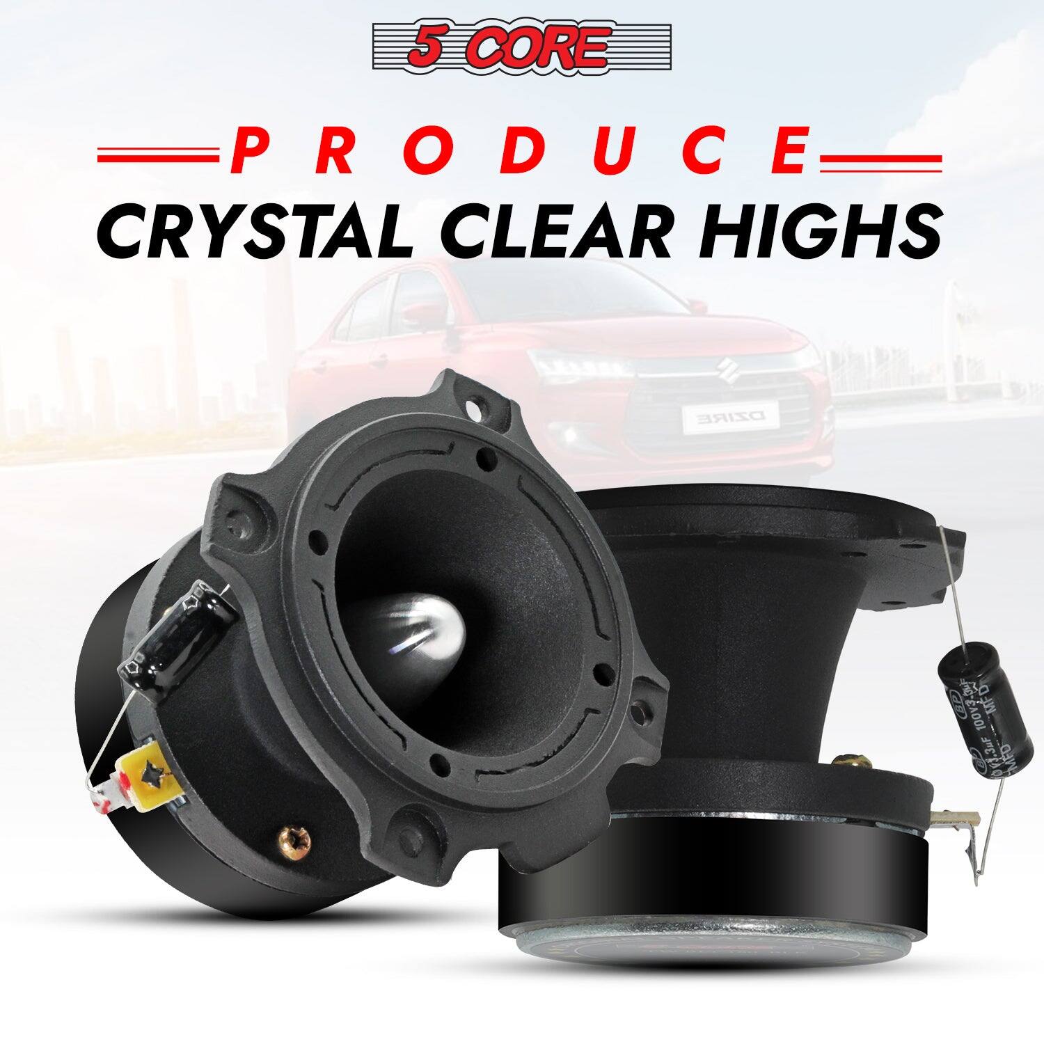 5 CORE, PRODUCE, CRYSTAL CLEAR HIGHS, DZIRE, MFD CP, O-EADOI 100 MF, 3uF, 013.3 MFO