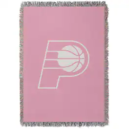 Chad & Jake - Indiana Pacers Woven Blanket - Pink