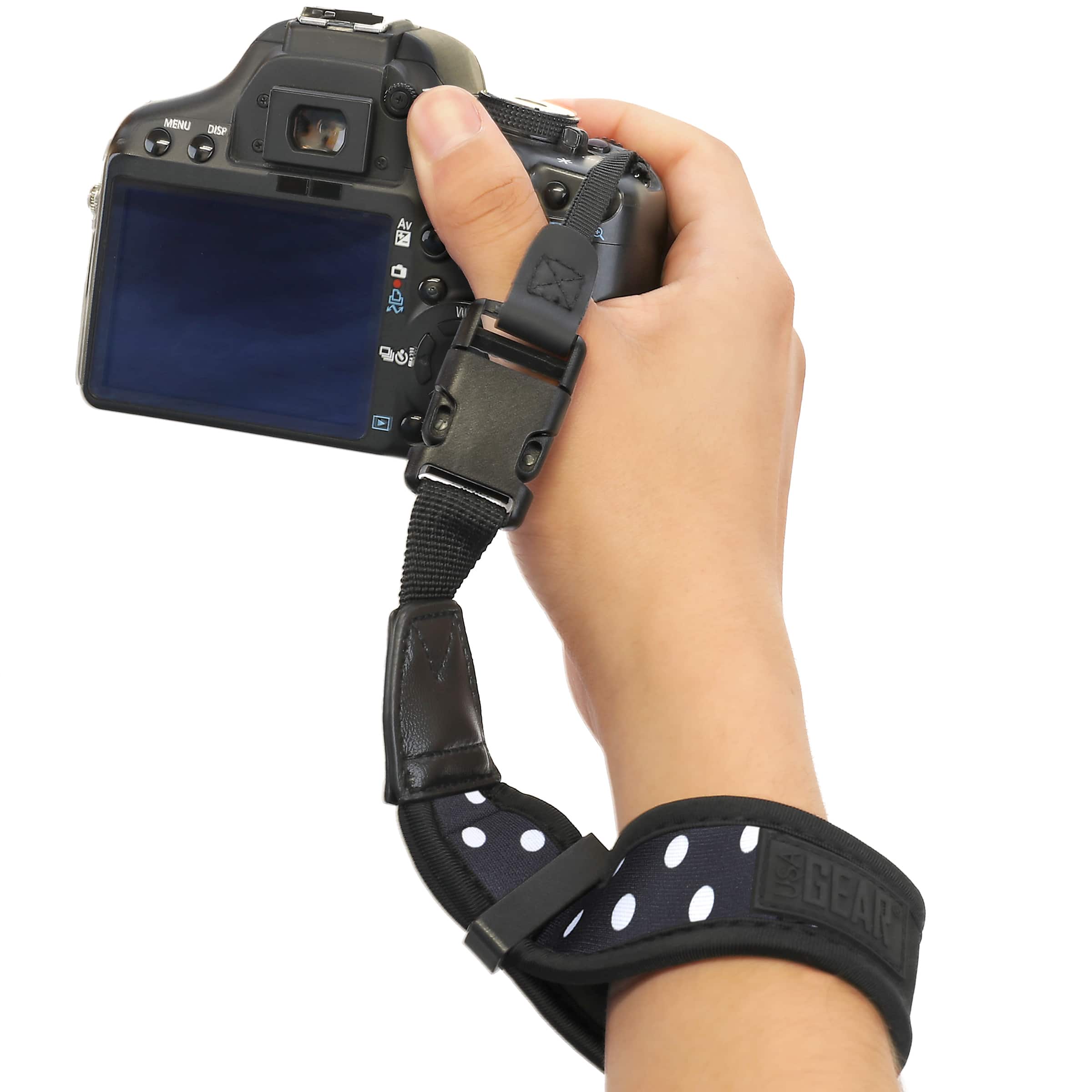 USA Gear - Digital Camera Wrist Strap w/ Padded Neoprene & Quick Release Buckle System
