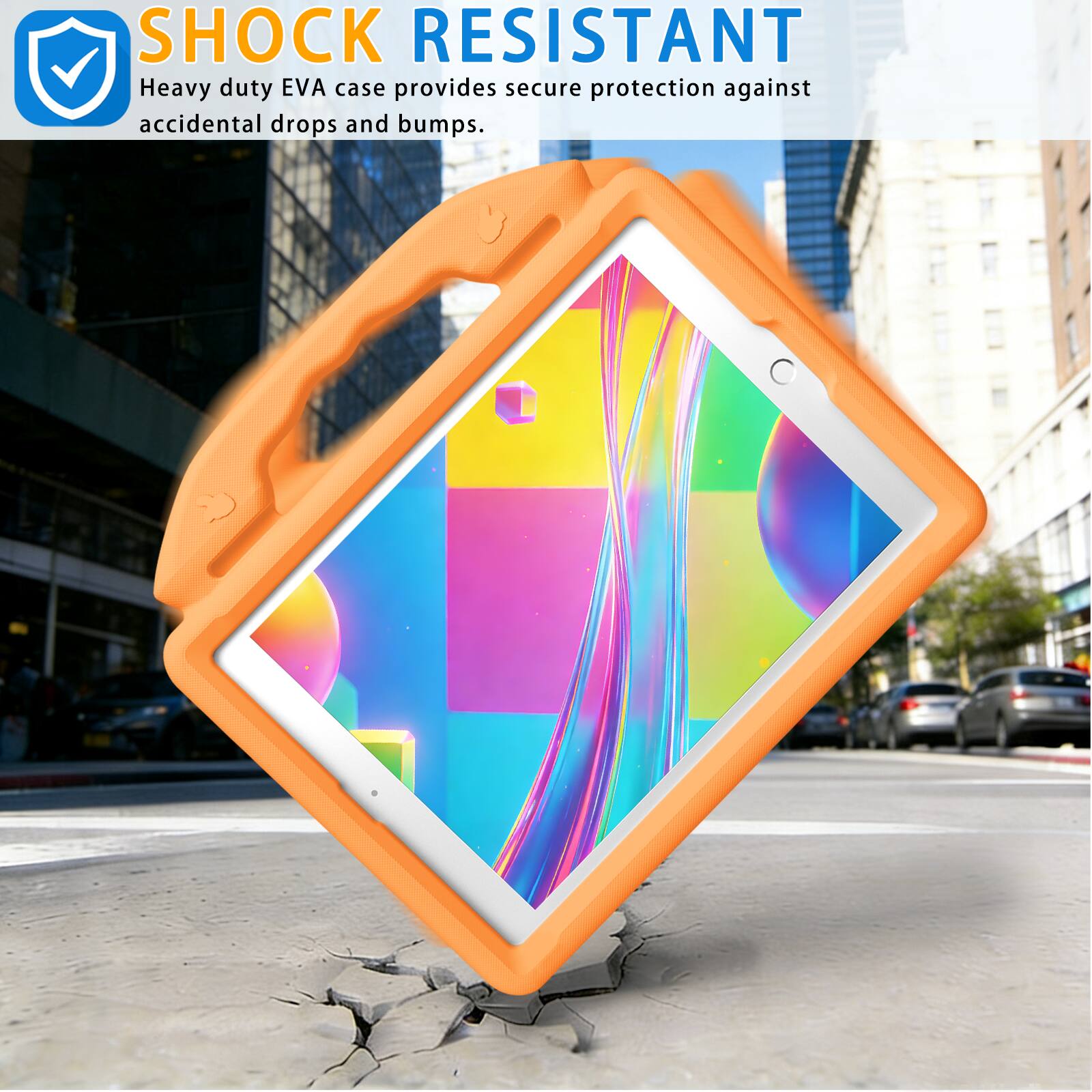 SHOCK RESISTANT  
Heavy duty EVA case provides secure protection against accidental drops and bumps.