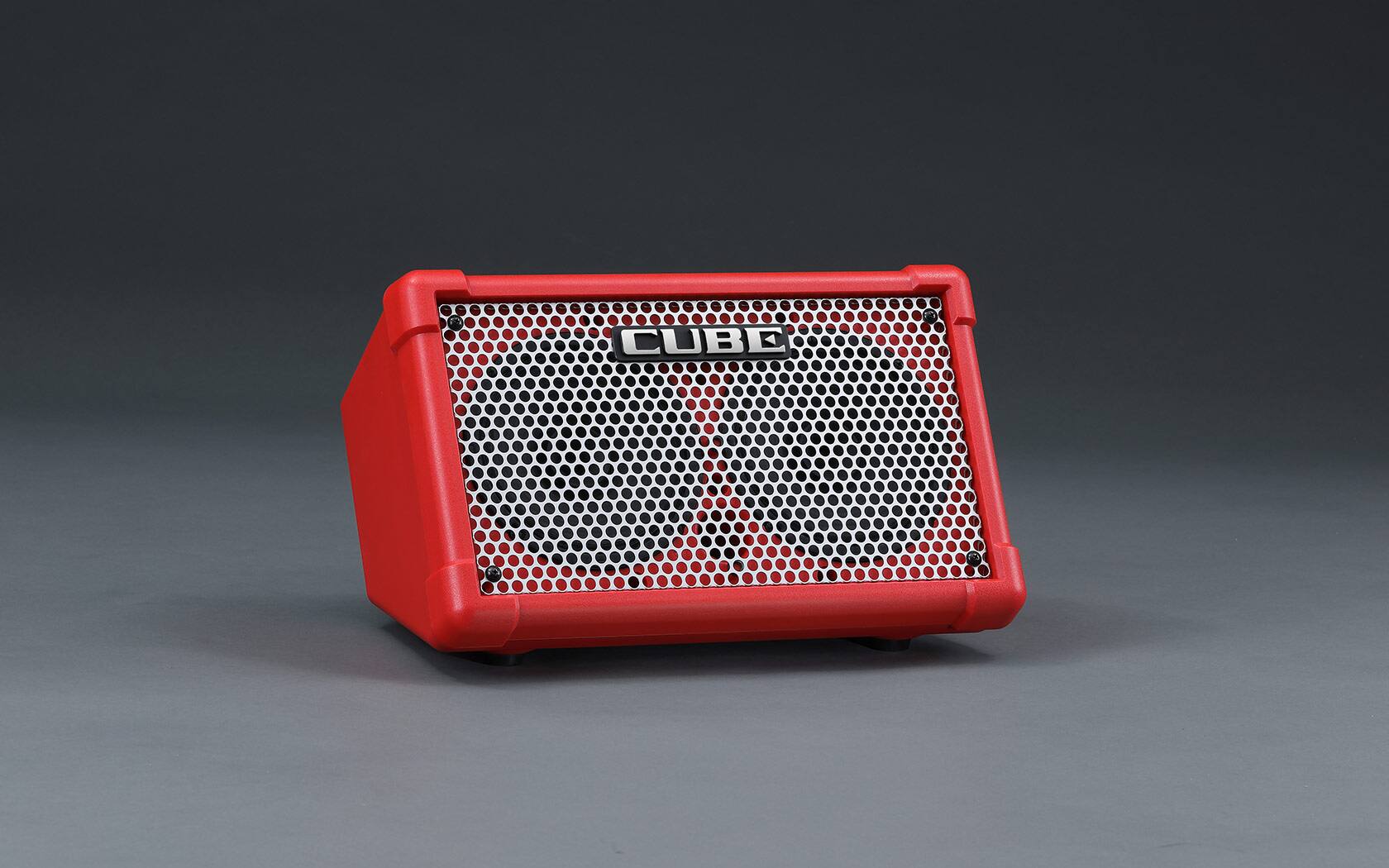 Back. BOSS - CUBE Street II Portable Stereo Amplifier with Battery Power, Dual Channels, Looper, Vocal Harmony Function and USB Audio - Red.