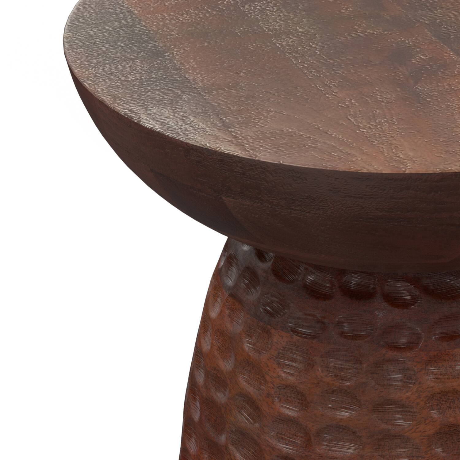 Alt View 6. Simpli Home - Boyd 16 inch Wide Solid Mango Contemporary Tall Accent Table in Warm Dark Brown, Assembled - Warm Dark Brown.