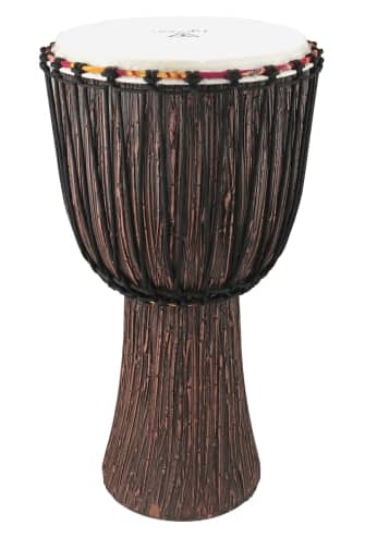Tycoon Percussion - 12" African Djembe, Rope-Tuned, Handcrafted Mango Wood Shell, Goat Skin Head