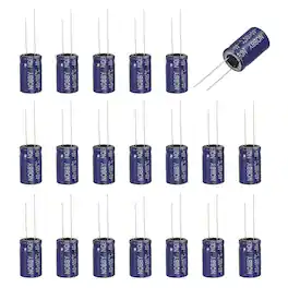 Unique Bargains - 10uF 100V Non-Polar Electrolytic Capacitor, 13x21mm, for Audio Tweeter/Speaker Crossover, 10pcs - Blue