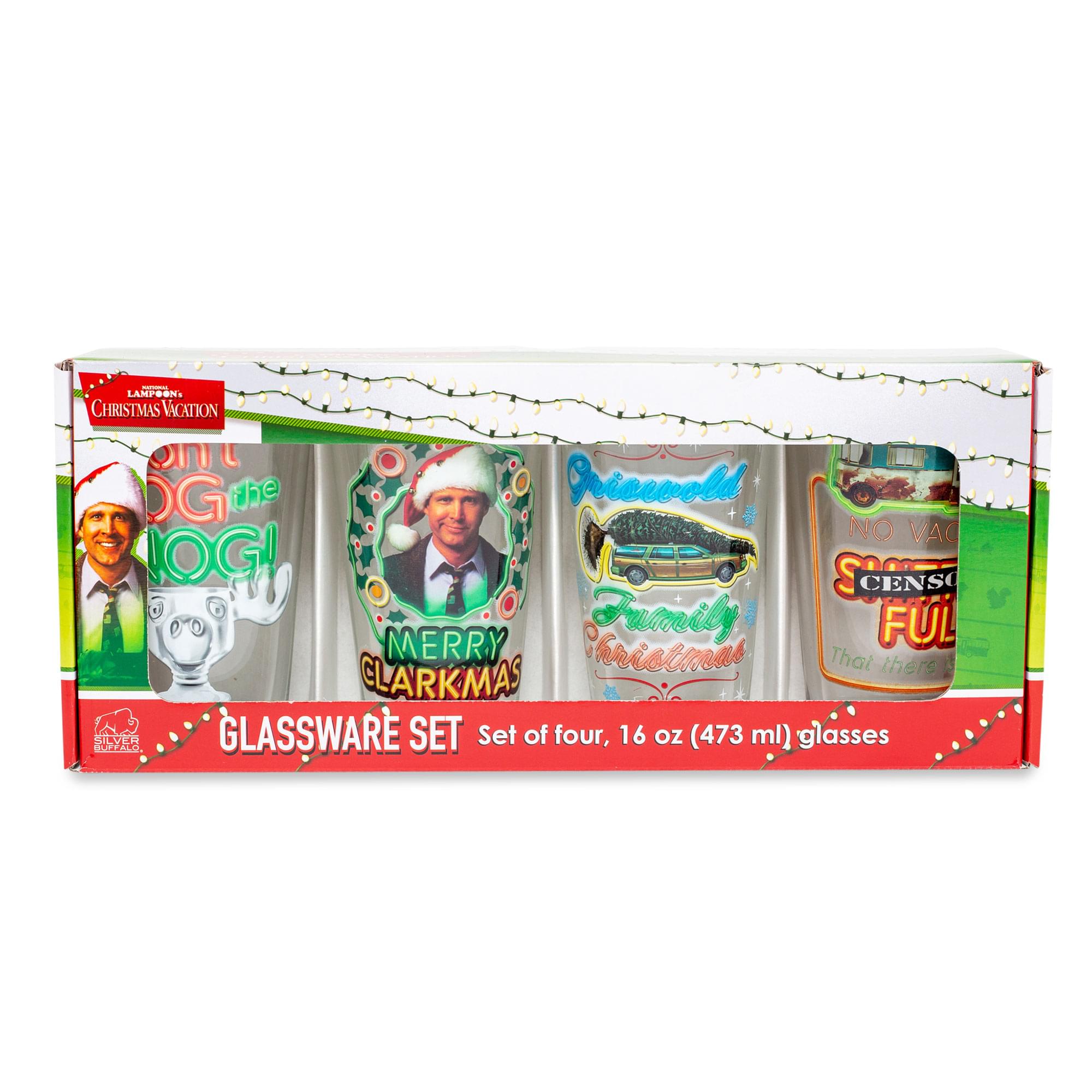 - LAMPN CHRISTMAS VACATION
- Don't FOG the POOL
- Merry CLARKMAS
- Griswold Family Christmas
- NO VAC
- SCENSO FUL
- That there
- GLASSWARE SET
- Set of four, 16 oz (473 ml) glasses