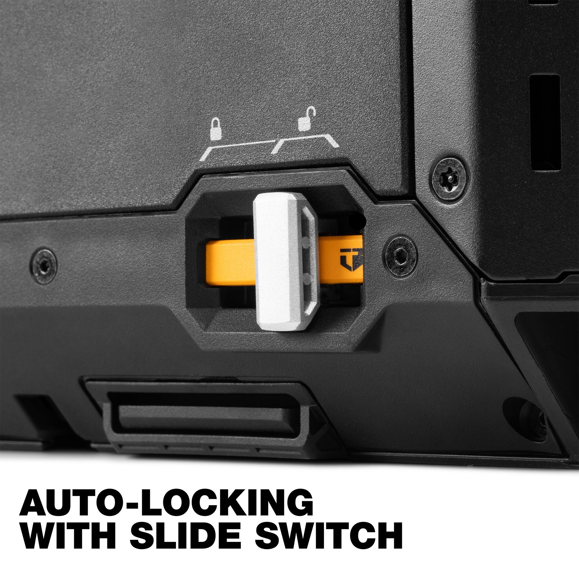 AUTO-LOCKING WITH SLIDE SWITCH