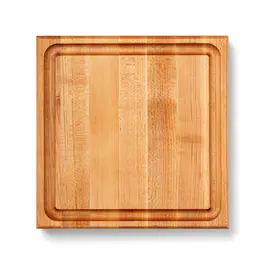 John Boos - Maple Wood Cutting Board with Juice Groove, 12" x 12" x 1.5" - Square