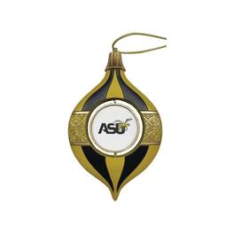 Santa's Workshop - Alabama State Hornets Two-Piece 5.5" Spinning Bulb Ornament Set - Yellow