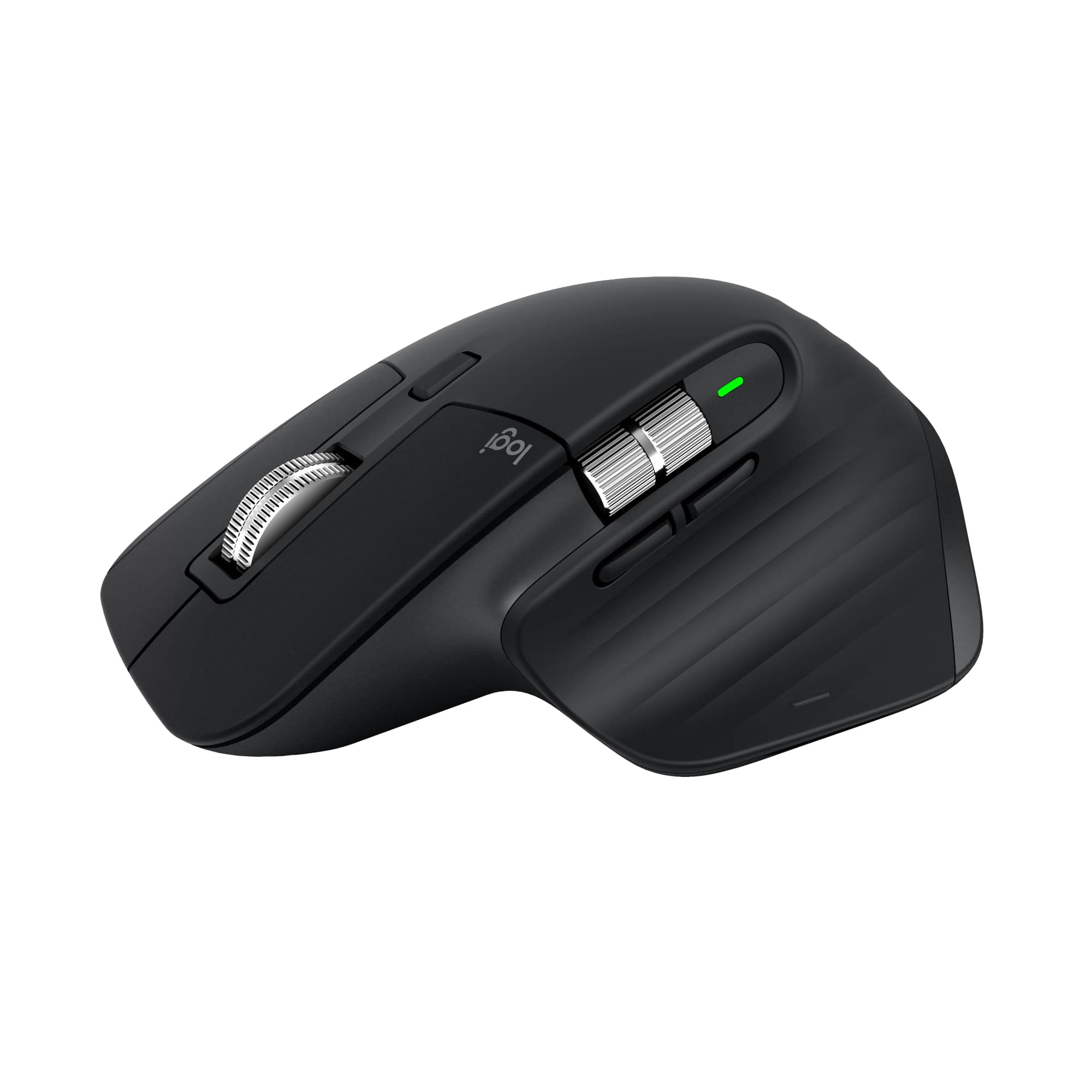 Logitech - MX Master 3S Bluetooth Edition Performance Wireless Optical Mouse with Ultra-fast Scrolling and Quiet Clicks - Wireless - Black - Front_Zoom