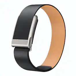 Dteck - Leather Band for Whoop 5.0 One, Peak, Life/MG, Genuine Leather Durable Replacement Wristband Strap for Men Women - Black