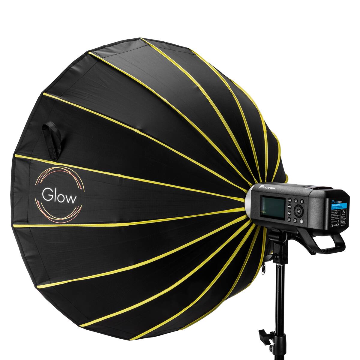Alt View 7. Glow - Glow EZ Lock Parabolic Softbox For XPLOR 300/400 Direct Mount, 33.4"-Silver.