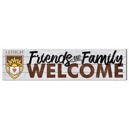 Jardine - Lehigh Mountain Hawks 10'' x 40'' Friends & Family Welcome Sign - White