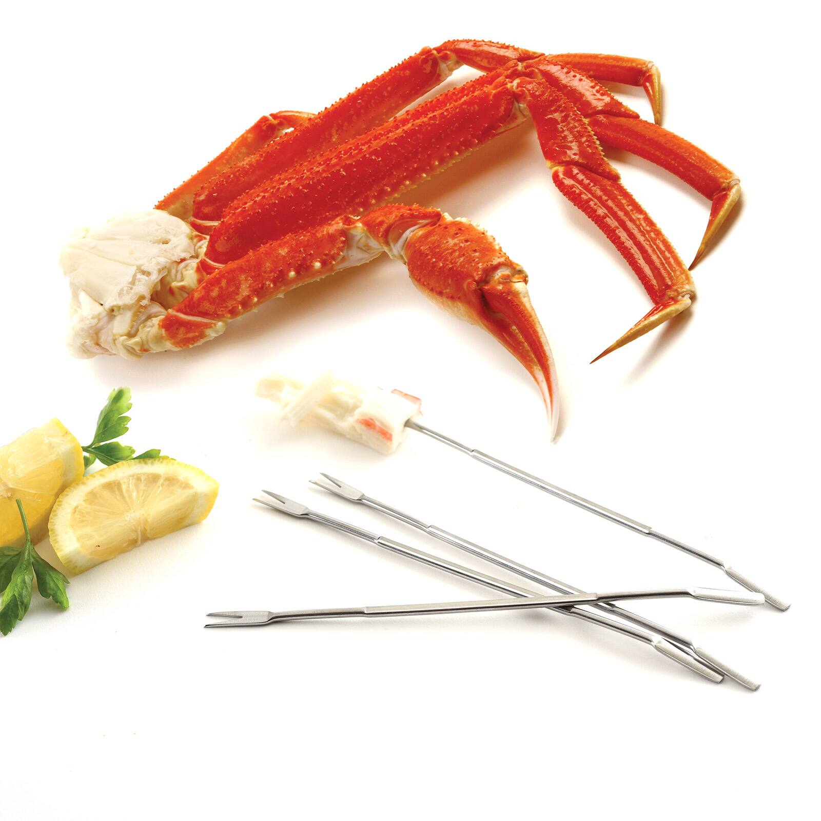 Alt View 5. Norpro - Stainless Steel Seafood Forks/Lobster Picks, Set of 4 - Silver.
