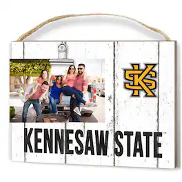 Jardine - Kennesaw State Owls 8'' x 10'' Weathered Clip It Frame - White