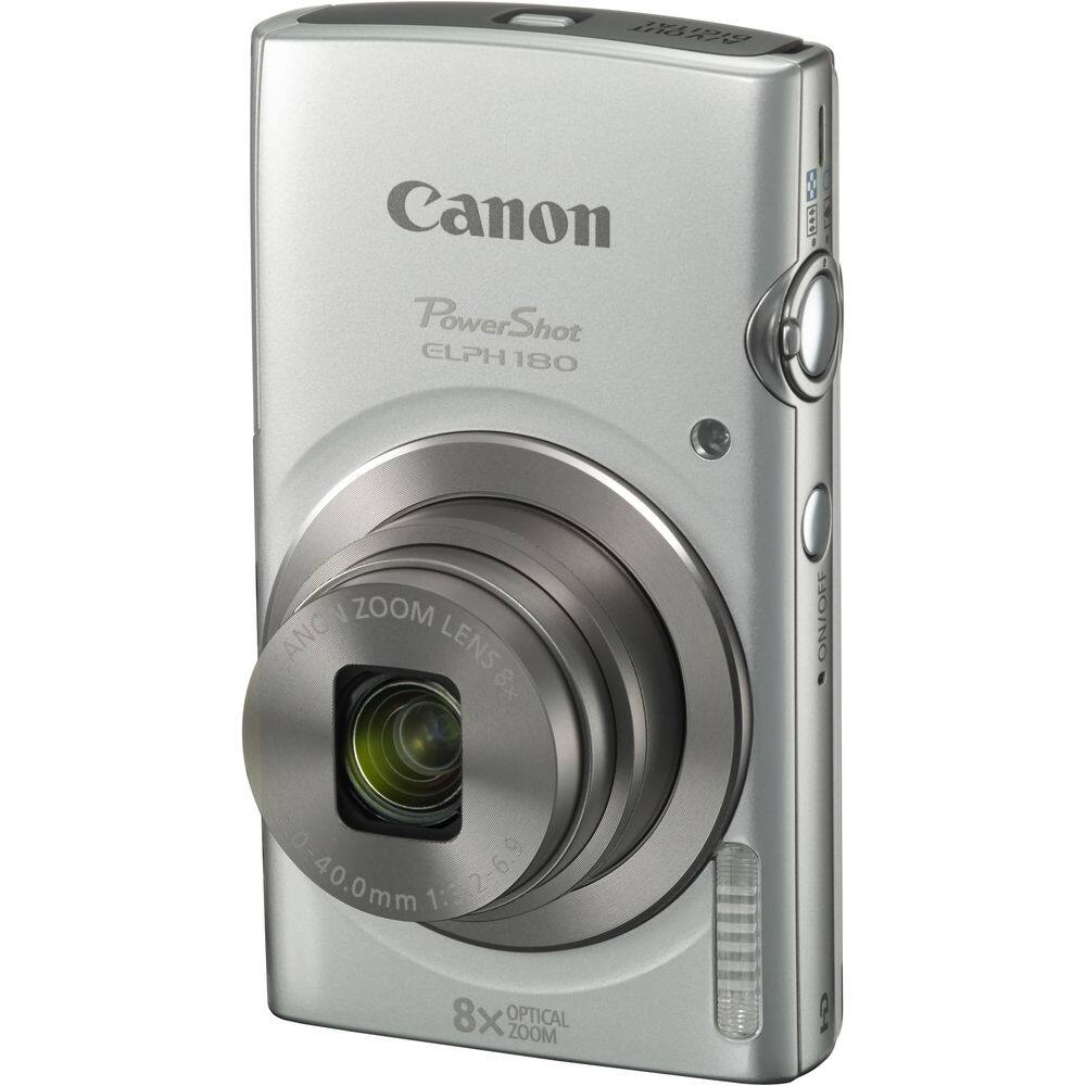171079 Canon PowerShot ELPH 180  
V ZOOM LENS 8x  
40.0mm 1:3.2-6.9  
8x OPTICAL ZOOM