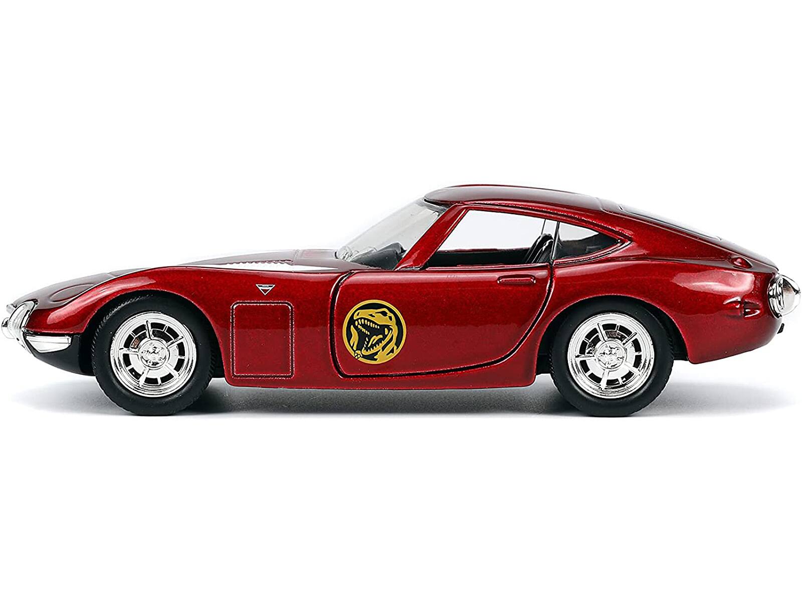 Alt View 2. Jada - 1967 Toyota 2000GT RHD Red Met. and Red Ranger Figurine "Power Rangers" "Hollywood Rides" 1/32 Model Car by Jada.