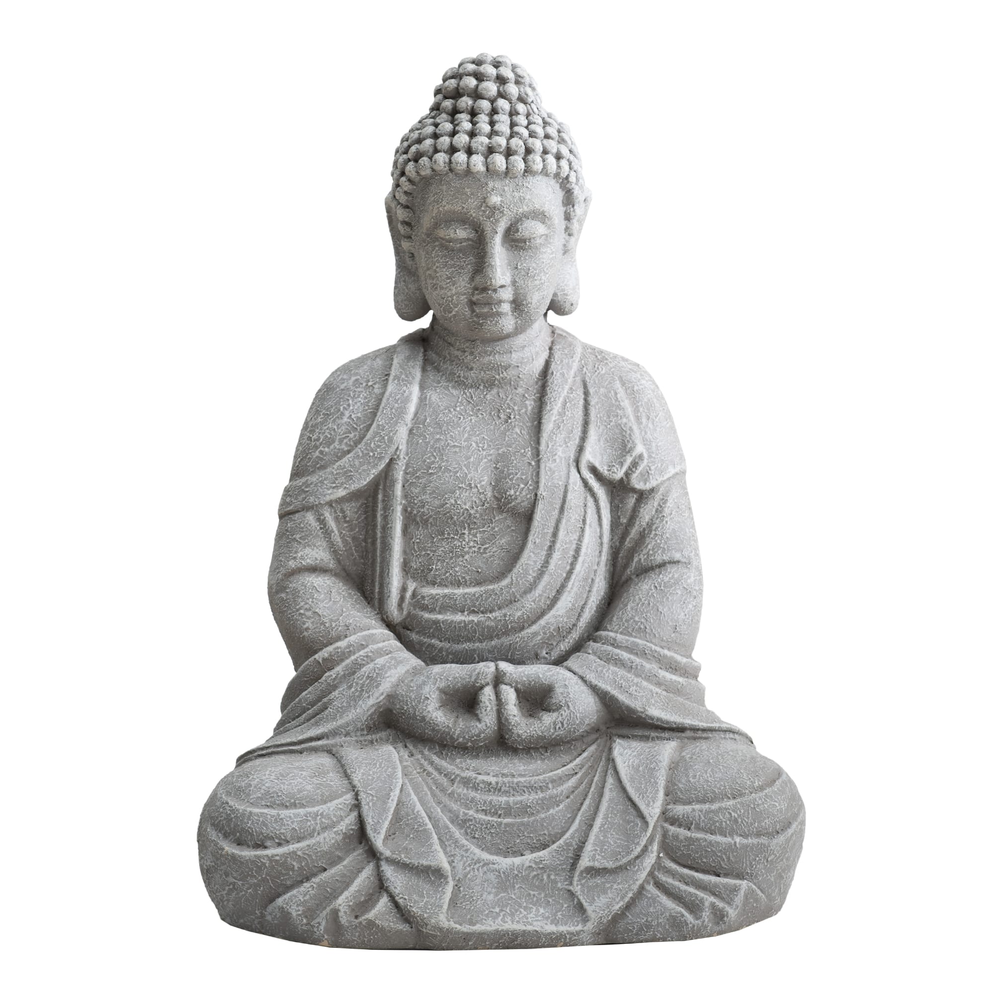 SUNJOY - Decorative Buddha Garden Décor Statue - Gray