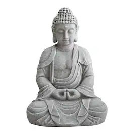 SUNJOY - Decorative Buddha Garden Décor Statue - Gray
