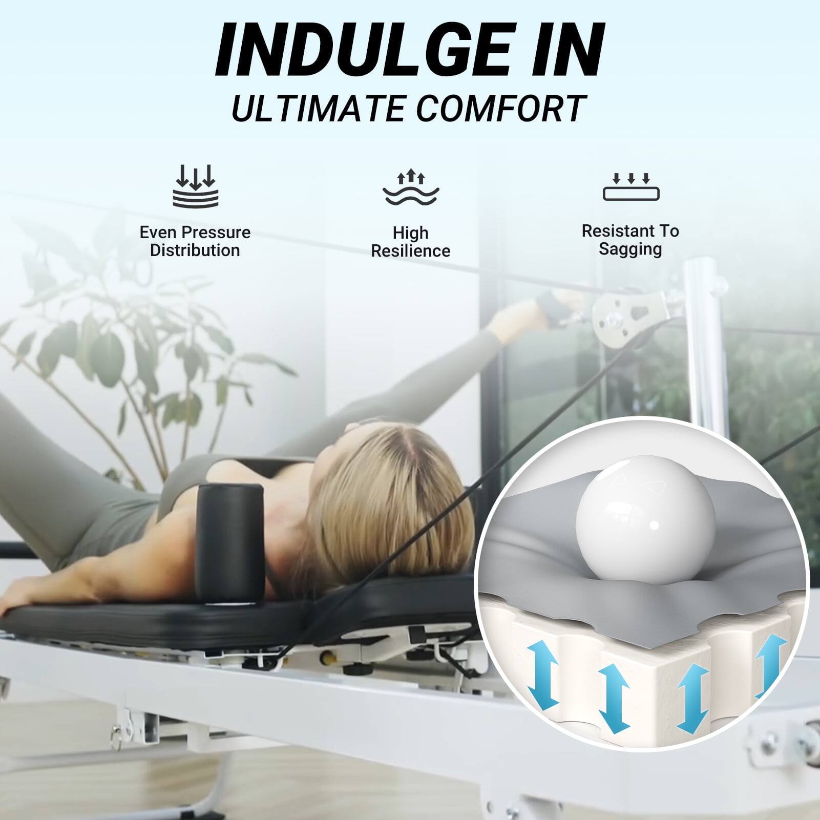 INDULGE IN ULTIMATE COMFORT

Even Pressure Distribution
High Resilience
Resistant To Sagging